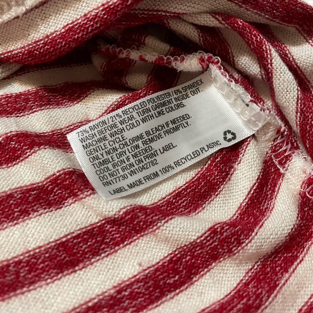 Cat & Jack Red and White Long Sleeve Tee - Picture 3 of 4
